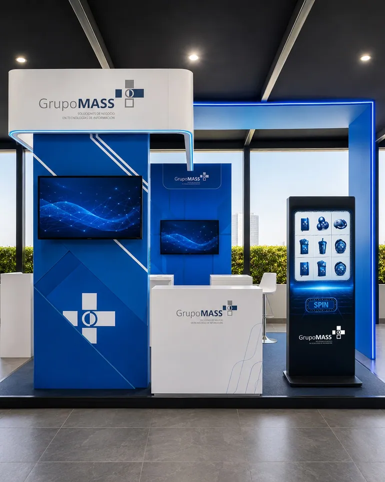 Stand de exposición para Grupo MASS